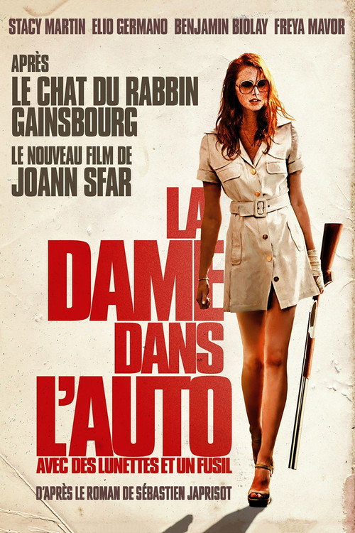 La Dame dans l'auto avec des lunettes et un fusil film afişi
