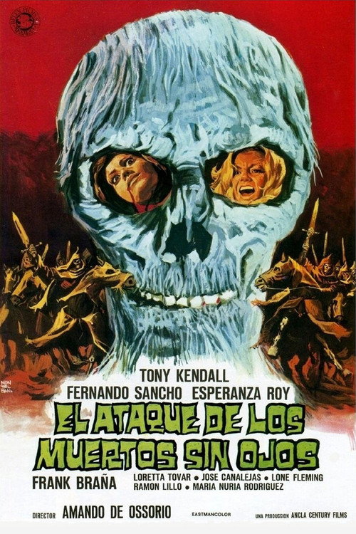 El ataque de los muertos sin ojos film afişi